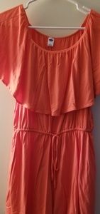 Peach/Salmon Off Shoulder Romper